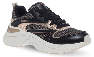 SKECHERS Hazel Metallic Soiree Lace Up Sneakers - Footcourt Egypt