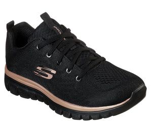 SKECHERS Women's Graceful - Get Connected BKRG - Footcourt Egypt