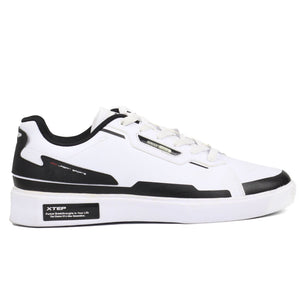XTEP Synthetic Leather - Resistant Low - Top Skate Shoes BKWT - Footcourt Egypt