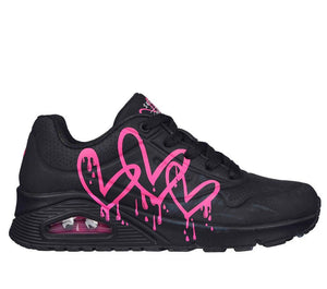 SKECHERS Women's Uno Dripping in Love Sneaker - Footcourt Egypt