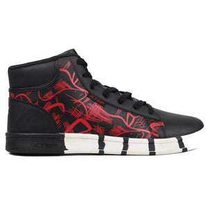 XTEP men's high - top skateboarding shoes BKRD - Footcourt Egypt