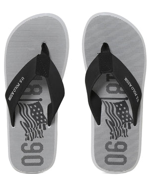 U.S. Polo Assn. Men V - Strap Logo Marinos 2.0 Flip Flops - Footcourt Egypt