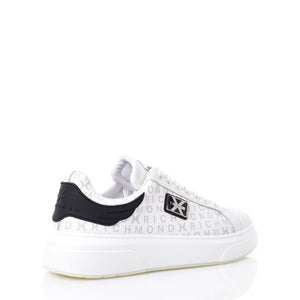 John Richmond 27300CP Men's Leather Sneakers WTBK - Footcourt Egypt