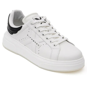 John Richmond 22203 Leather Sneakers Wt - Footcourt Egypt