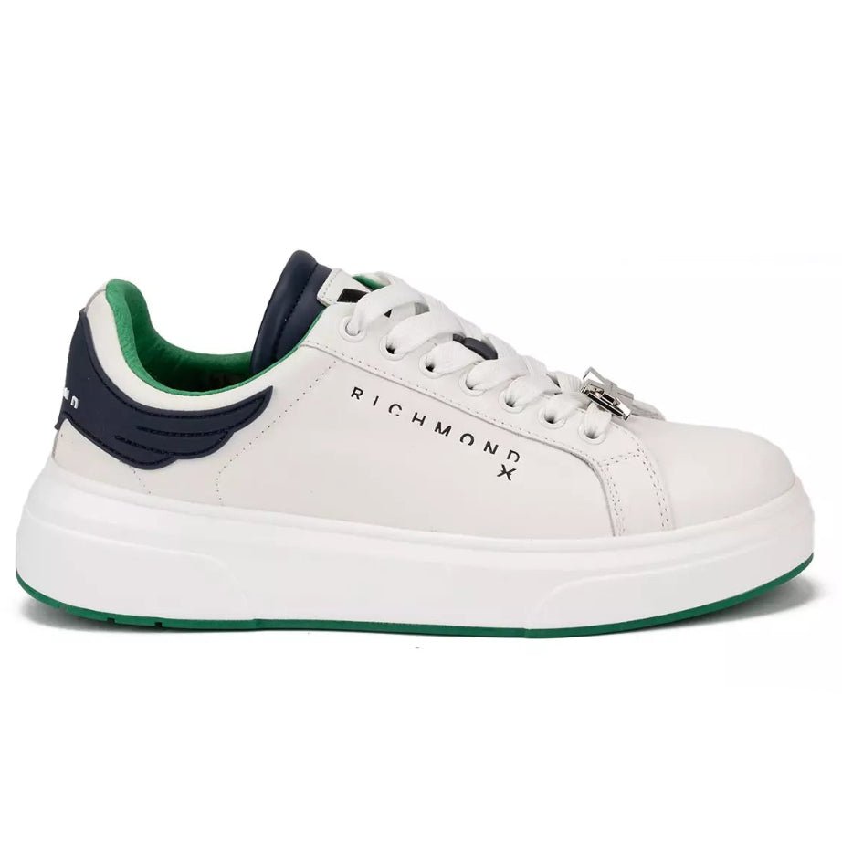 John Richmond 27301CP Men's Leather Sneakers WNGN - Footcourt Egypt