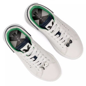 John Richmond 27301CP Men's Leather Sneakers WNGN - Footcourt Egypt