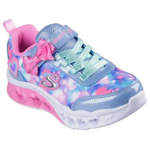 SKECHERS Kids' Flutter Heart Lights - Blurred Love BLPK - Footcourt Egypt