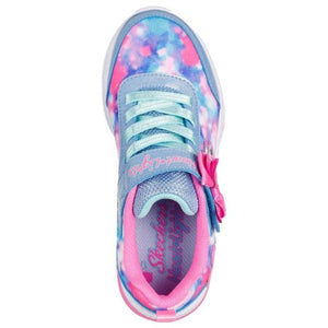 SKECHERS Kids' Flutter Heart Lights - Blurred Love BLPK - Footcourt Egypt
