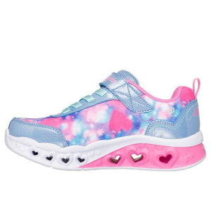 SKECHERS Kids' Flutter Heart Lights - Blurred Love BLPK - Footcourt Egypt