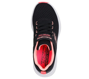 SKECHERS Velcro fiber foam athletic shoe BKPK - Footcourt Egypt