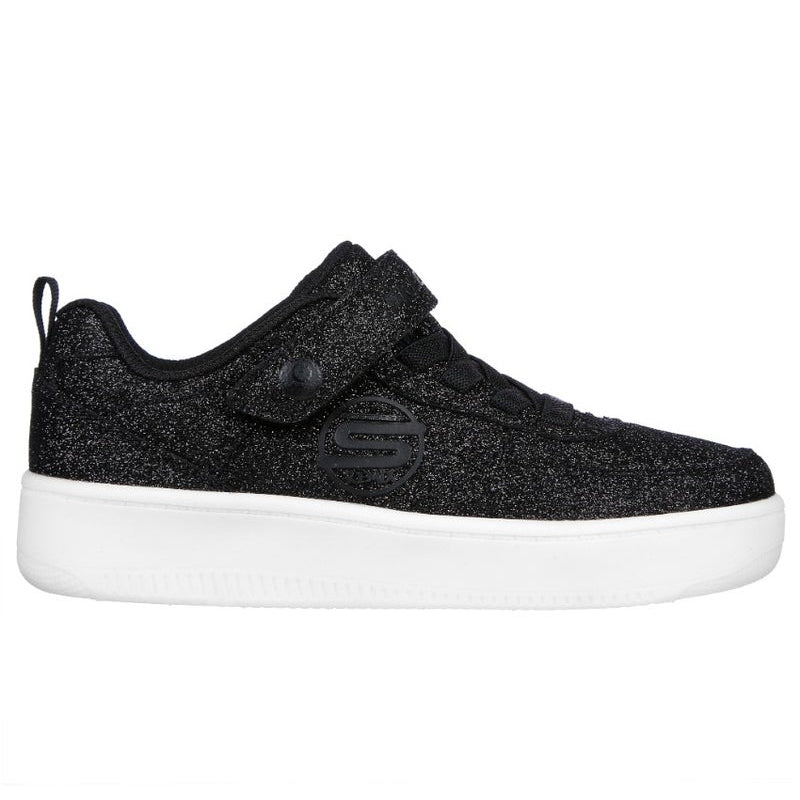 SKECHERS Girls' Sport Court 92 - Sparkle Remix BLK