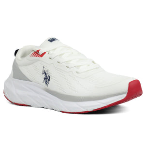 U. S POLO ASSN Stran Sneakers Shoes WHT - Footcourt Egypt