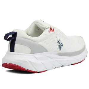 U. S POLO ASSN Stran Sneakers Shoes WHT - Footcourt Egypt