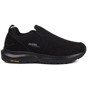 FITVILLE Mens Wide Slip on Outdoor Walking Shoes Byl - Footcourt Egypt