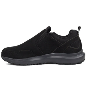 FITVILLE Mens Wide Slip on Outdoor Walking Shoes Bk - Footcourt Egypt