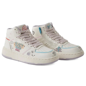 ZARA Graffiti High - Top Sweet Vibes Sneakers - Footcourt Egypt
