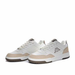 Kappa Unisex White Manis Logo Sneakers - Footcourt Egypt