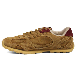 ZARA Modern Flat Leather Sneakers BRO - Footcourt Egypt