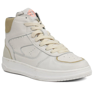ZARA Vintage Sporty Hitop Off White Shoes - Footcourt Egypt