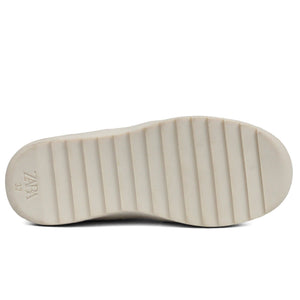 ZARA Vintage Sporty Hitop White Shoes - Footcourt Egypt