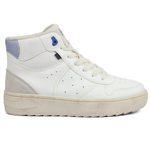 ZARA Vintage Sporty Hitop White Shoes - Footcourt Egypt