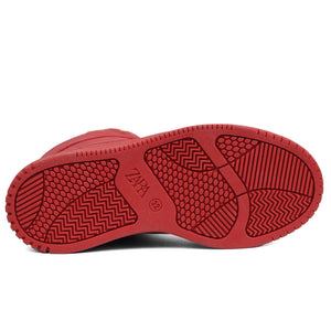 ZARA Graffiti High - Top legend Red Sneakers - Footcourt Egypt