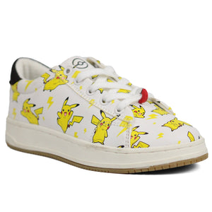 ZARA Leather Pokemon White Sneakers - Footcourt Egypt