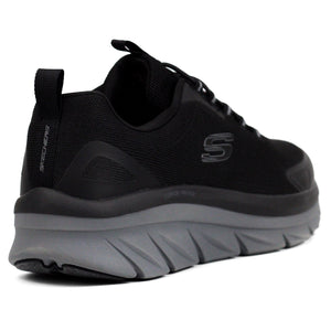 Skechers Cushion walker BKGY - Footcourt Egypt