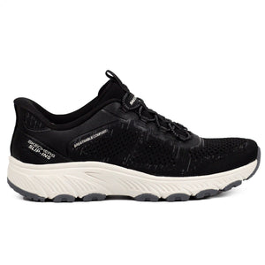 SKECHERS Slip-Ins Wide Fit Sneakers BLK - Footcourt Egypt