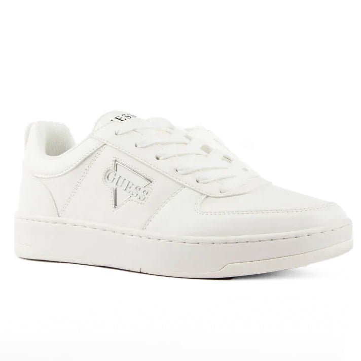 Guess Men's White Triangle G Low-Top Sneakers WHT