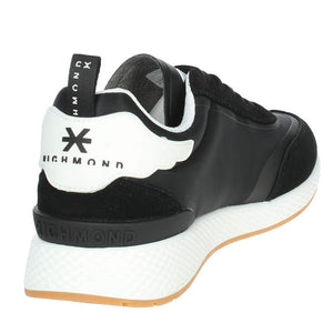 John Richmond Black Viscose Sneakers - Footcourt Egypt