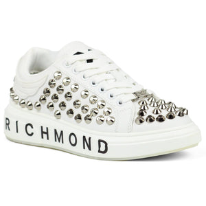 John Richmond Studded Sneakers With Signature Sole - Footcourt Egypt