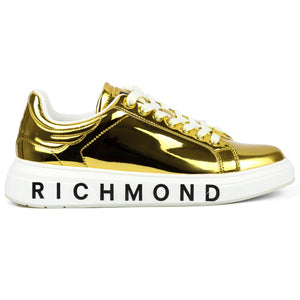 John Richmond Gold Sneakers 20133 - Footcourt Egypt