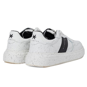 John Richmond Splash-effect Lace-up Leather Sneakers - Footcourt Egypt