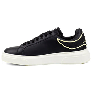 John Richmond 25312CP Men's Leather Sneakers BLK - Footcourt Egypt