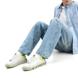 John Richmond 27304CP Men's Leather Sneakers - Footcourt Egypt