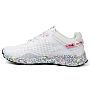 U.S POLO Assn COTE12 Flowers Sneakers Women WTML - Footcourt Egypt