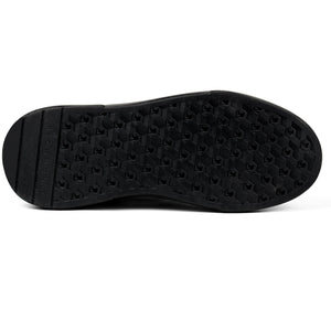 John Richmond Splash-effect Lace-up Leather Men's Sneakers BLK - Footcourt Egypt