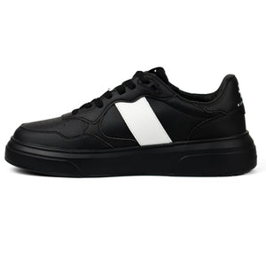 John Richmond Splash-effect Lace-up Leather Men's Sneakers BLK - Footcourt Egypt