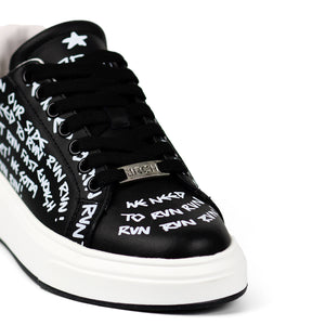 John Richmond Men's 18129CP Sneakers BKW - Footcourt Egypt