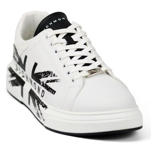 John Richmond 15705CP Leather Sneakers WBK - Footcourt Egypt