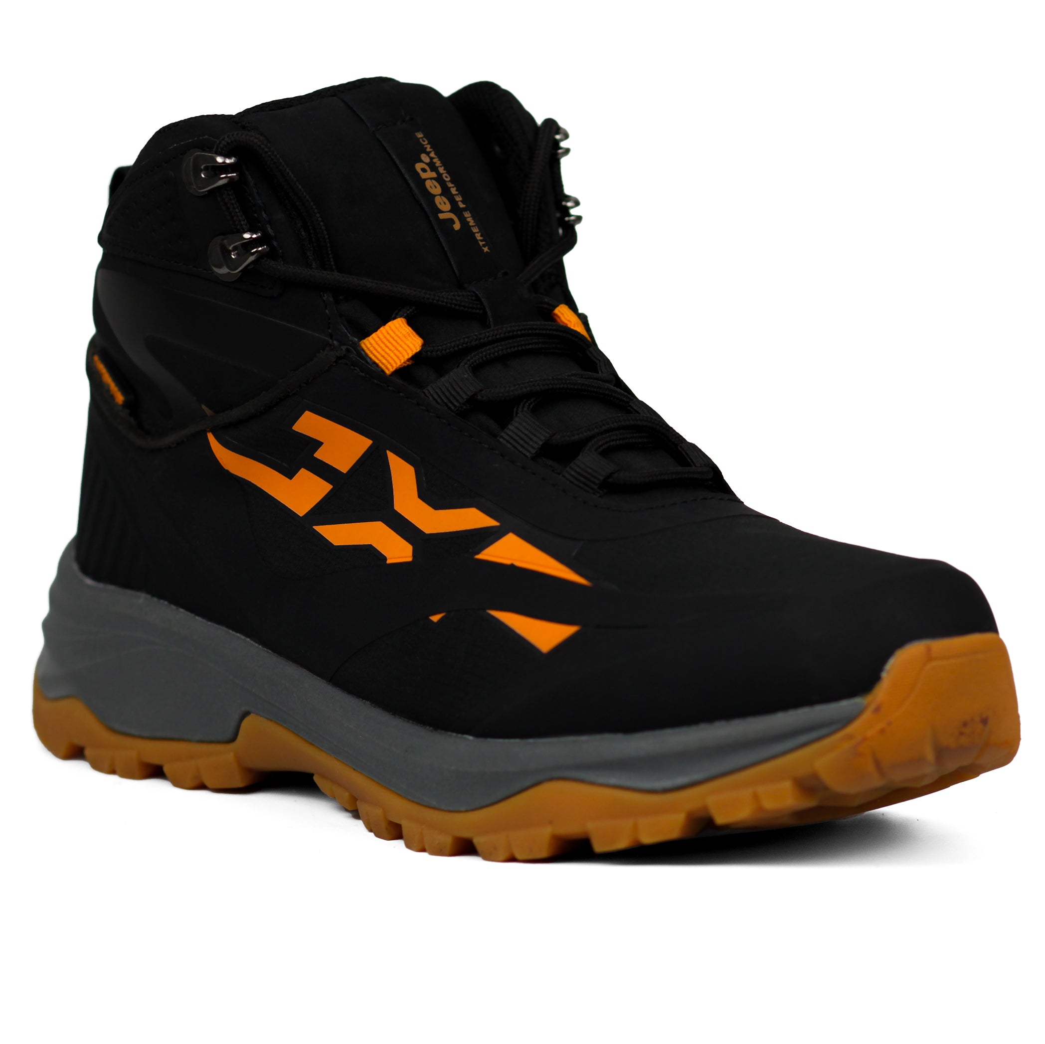 JEEP Mid Top Lace Chunky Hiking Boot Bkog - Footcourt Egypt