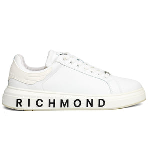 John Richmond 20006Cp Men's Leather Sneakers WHT - Footcourt Egypt