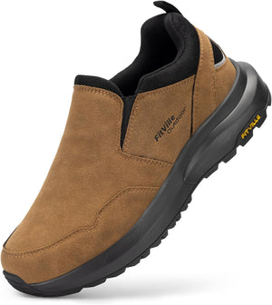 FITVILLE Men's Laceless Shoes Wide Feet Walking - Footcourt Egypt