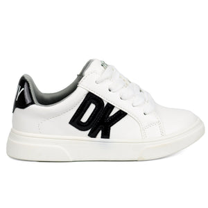 DKNY Kids' Celia Bonnie Sneakers WHT - Footcourt Egypt