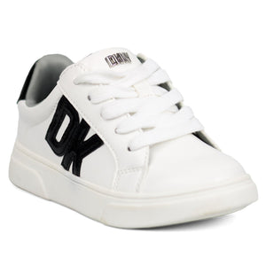 DKNY Kids' Celia Bonnie Sneakers WHT - Footcourt Egypt