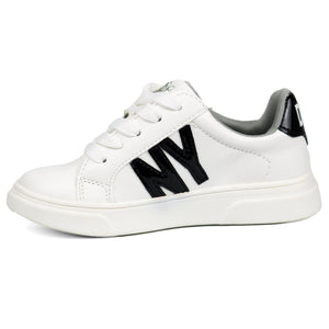 DKNY Kids' Celia Bonnie Sneakers WHT - Footcourt Egypt