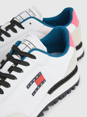 TOMMY HILFIGER Retro Mixed Texture Cleat Trainers - Footcourt Egypt