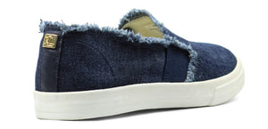 RALPH LAUREN Jinny Fray Faux - Leather Trainer - Footcourt Egypt