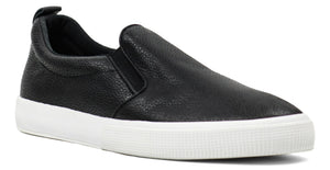 RALPH LAUREN Haddley Tumbled Leather Slip - On Trainer - Footcourt Egypt